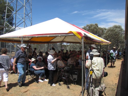 Some of the crowd attending the Taplan Centenary Celebrations in Oct 2013