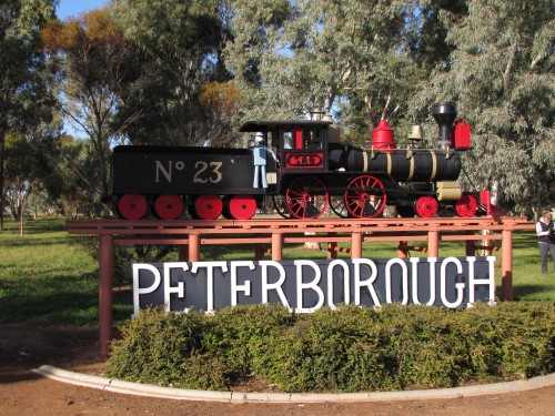Model train at Peterborough, South Australia