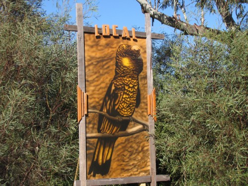 Art work at Laratinga Wetlands