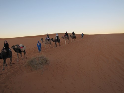 Camel ride, Christmas Eve in the Sahara