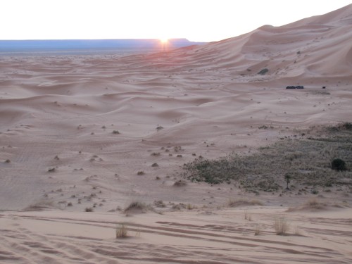Dawn over the Sahara