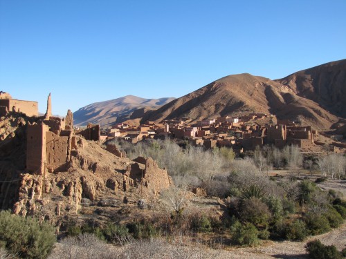 A scene along the Dades Valley road.