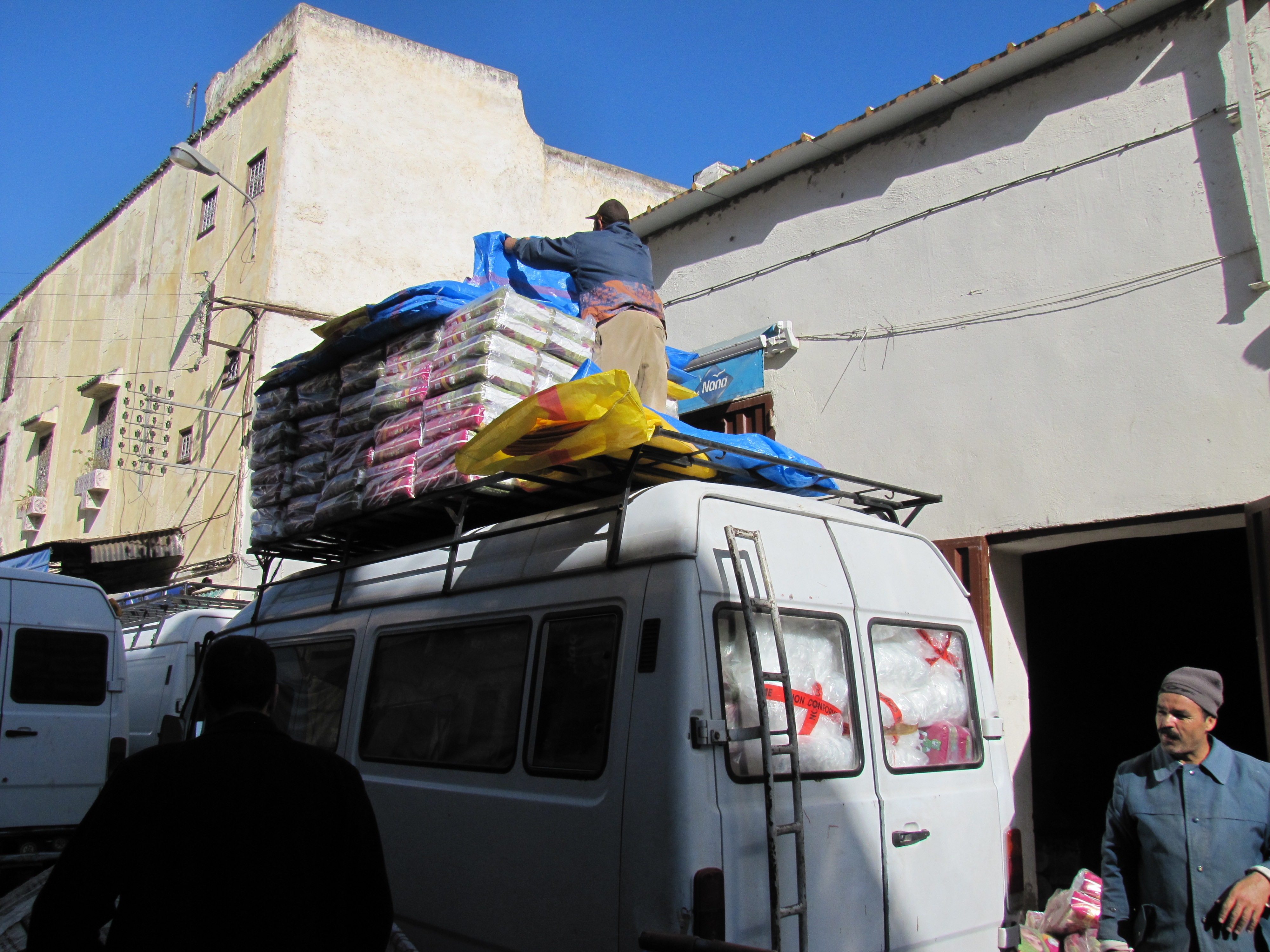 Transport in Fes, Morocco - what a load - Trevor's Travels